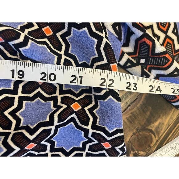 Gibson Latimer Geometric Artsy Shift Dress Women XL Preppy Resort Wedding Brunch - Picture 5 of 10